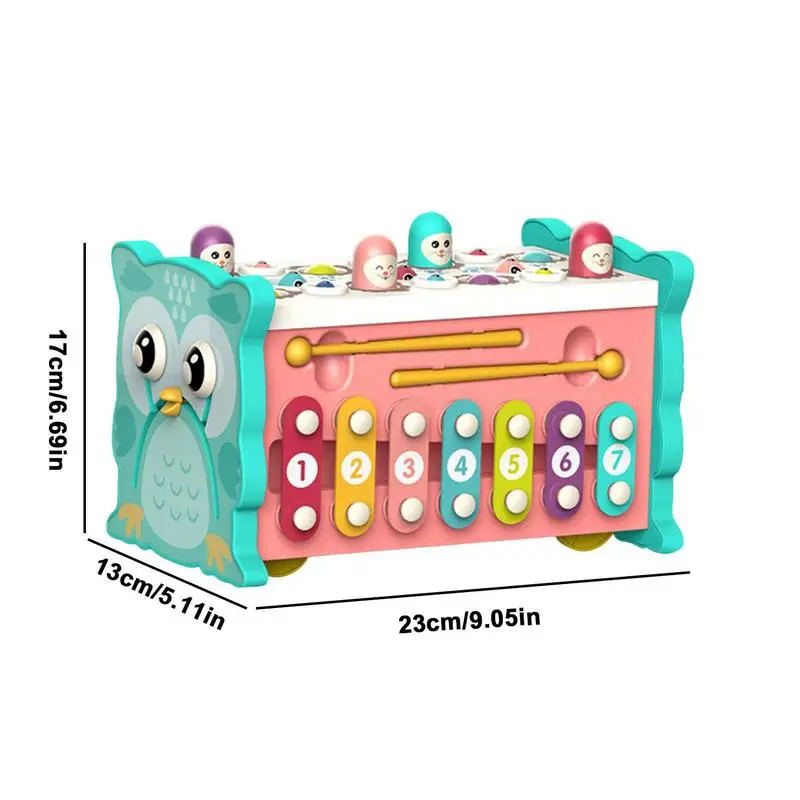 Pound A Mole Game For Toddlers 6-in-1 Multifunctional Puzzles For Toddlers Interactive Educational Interactive Pound A Mole Game