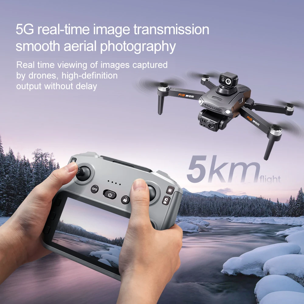 Drone GPS RG800 MAX 8K Caméra Moteur Brushless Évitement Obstacles