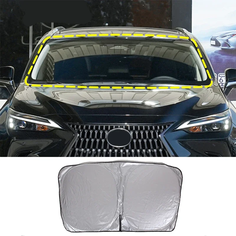 

Солнцезащитный козырек из алюминиевой фольги для лобового стекла Lexus NX 2022