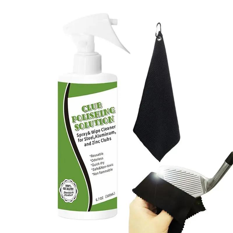 

Golf Club Polishing Kit Club Cleaner And Polisher Solution Scratch Remover Safe And Practical Polishing Kit For Golf Club