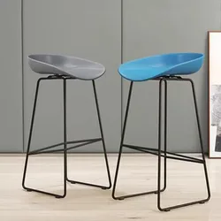 High Designer Bar Chair Modern Simple Kitchen Minimalist Living Room Bar Stools Kitchen Bistro Chair Barkrukken Salon Furniture
