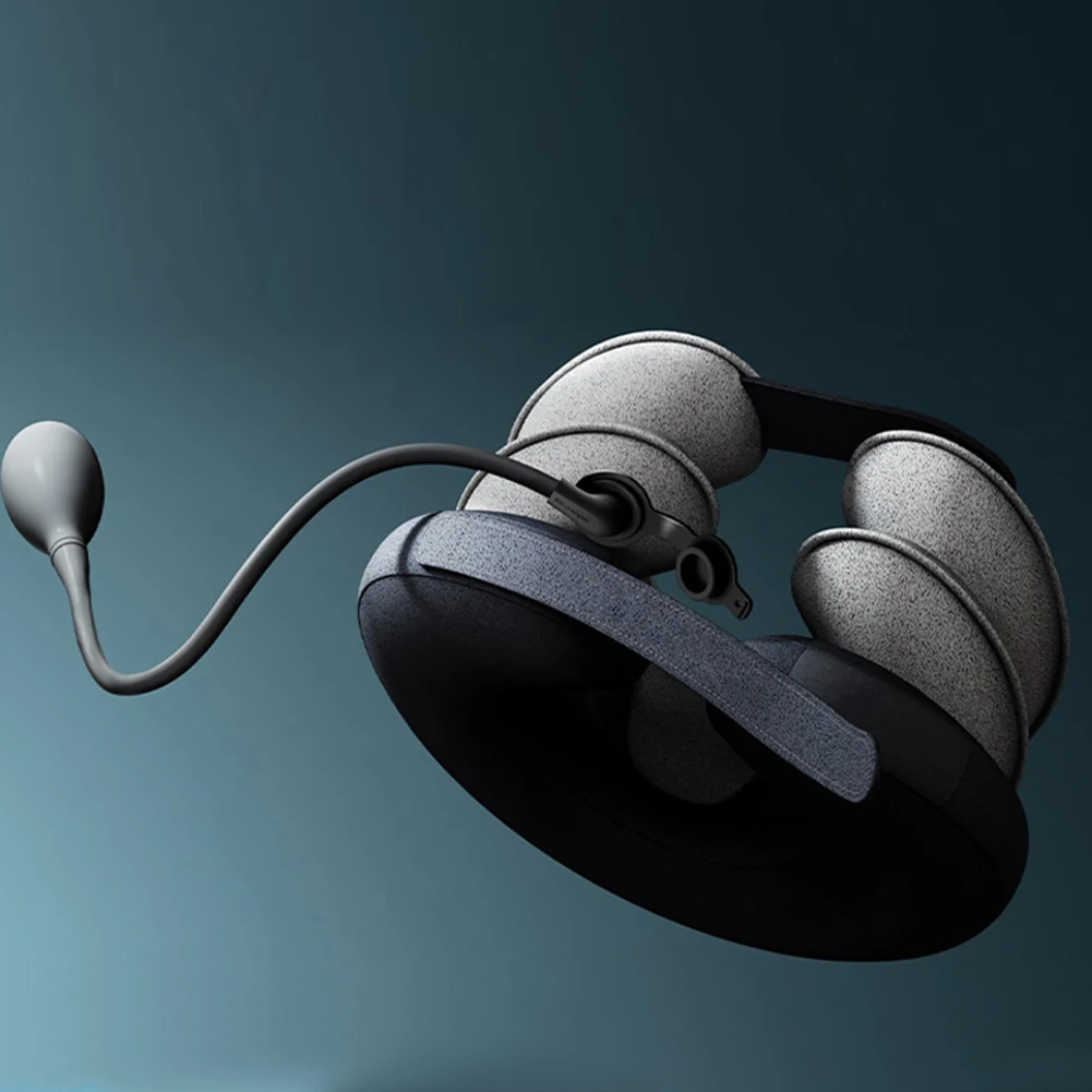 Iatabl Crvical Rlaxation Collar Sparat Iation Pump 3 Tubs Nck Dcomprssion Dvic Pain Rlif Soft for Old_voghion.com