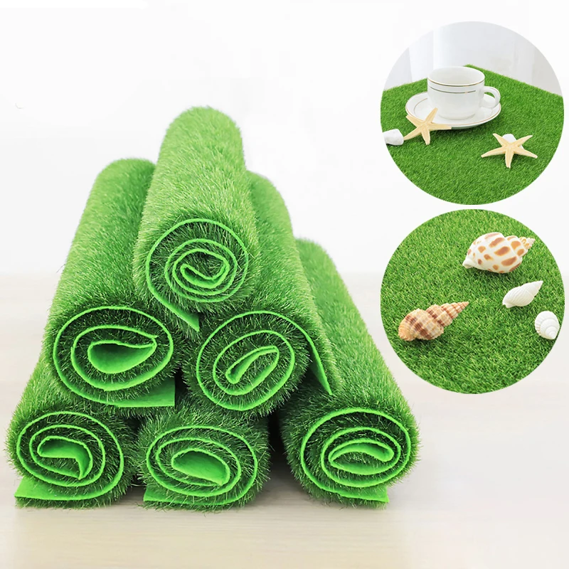 Artificial Plants Artificial Grass Mats 50*100cm Artificial Grass Outdoor Garden Fake Turf Grass Carpet Balcony Rug Backyard/terrace Decor Gardening Faux Lawn Roll