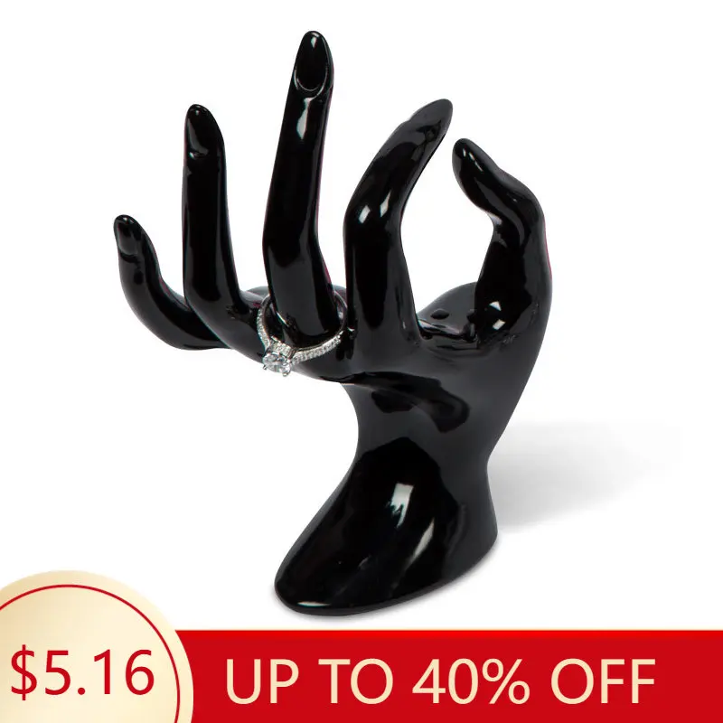 Hand Display Rack Jewelry Ring Organizer Plastic OK Finger Display Stand Hand Model for Bracelets Jewelry Bracelet Ring Display plastic tree stand necklace organizer jewelry earings holder jewelry necklace ring earring display jewllery organizer show rack