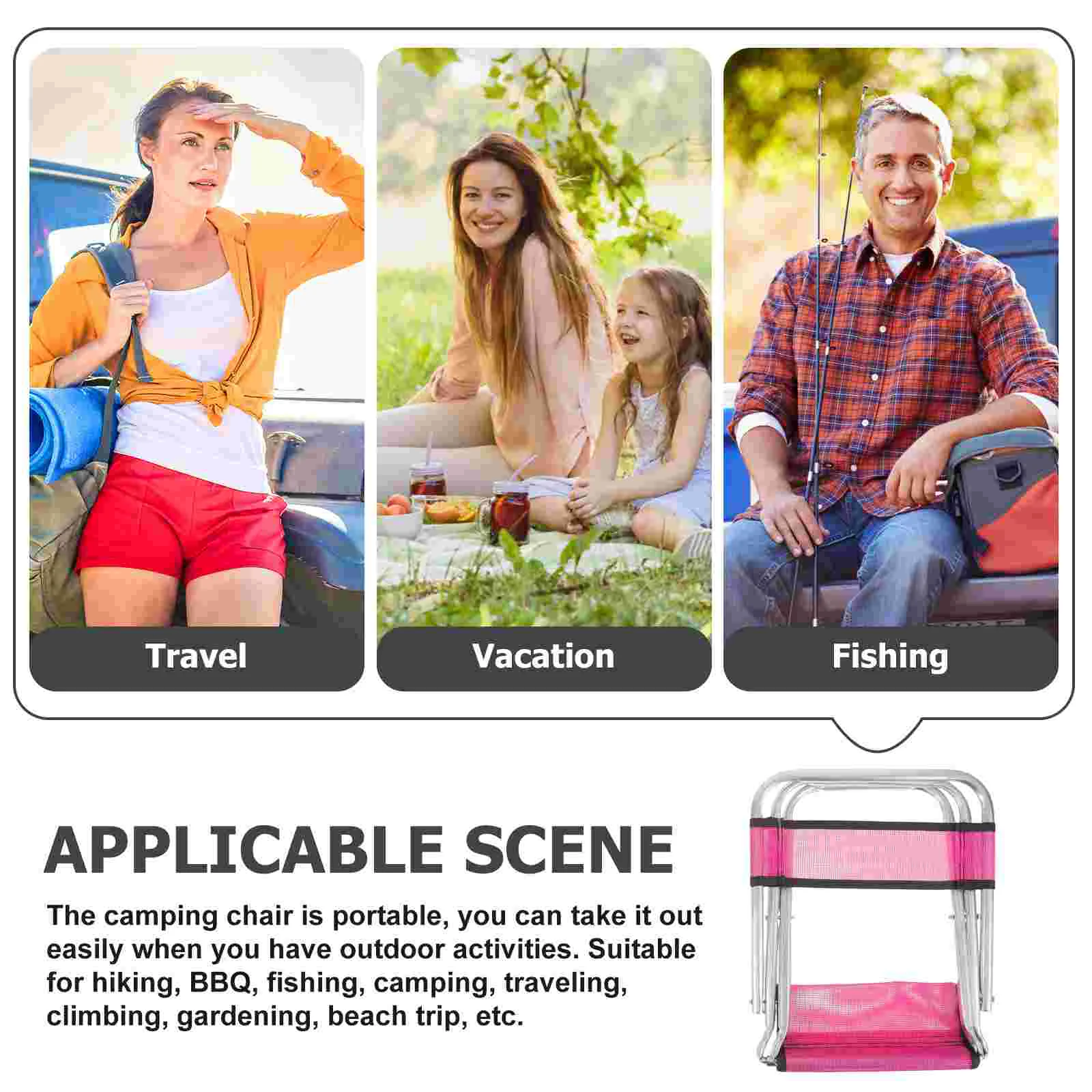 Portable Lightweight Metal Bracket Mesh Cloth Folding Chair Fishing Stool Compact Camping Chairs Outdoor Seat Retractable Stools