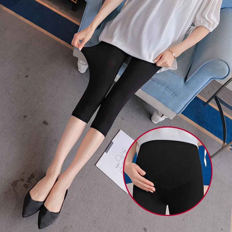 Maternity Leggings Pregnant Casual Pants Fashion Thin Pregnancy Leggings summer Comfort Women Pregnant Winter Clothes