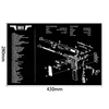 280x430mm Gun Cleaning Rubber Mat With Parts Diagram Instructions Mouse Pad For 1911 Glock HK USP M92 P220 226 3