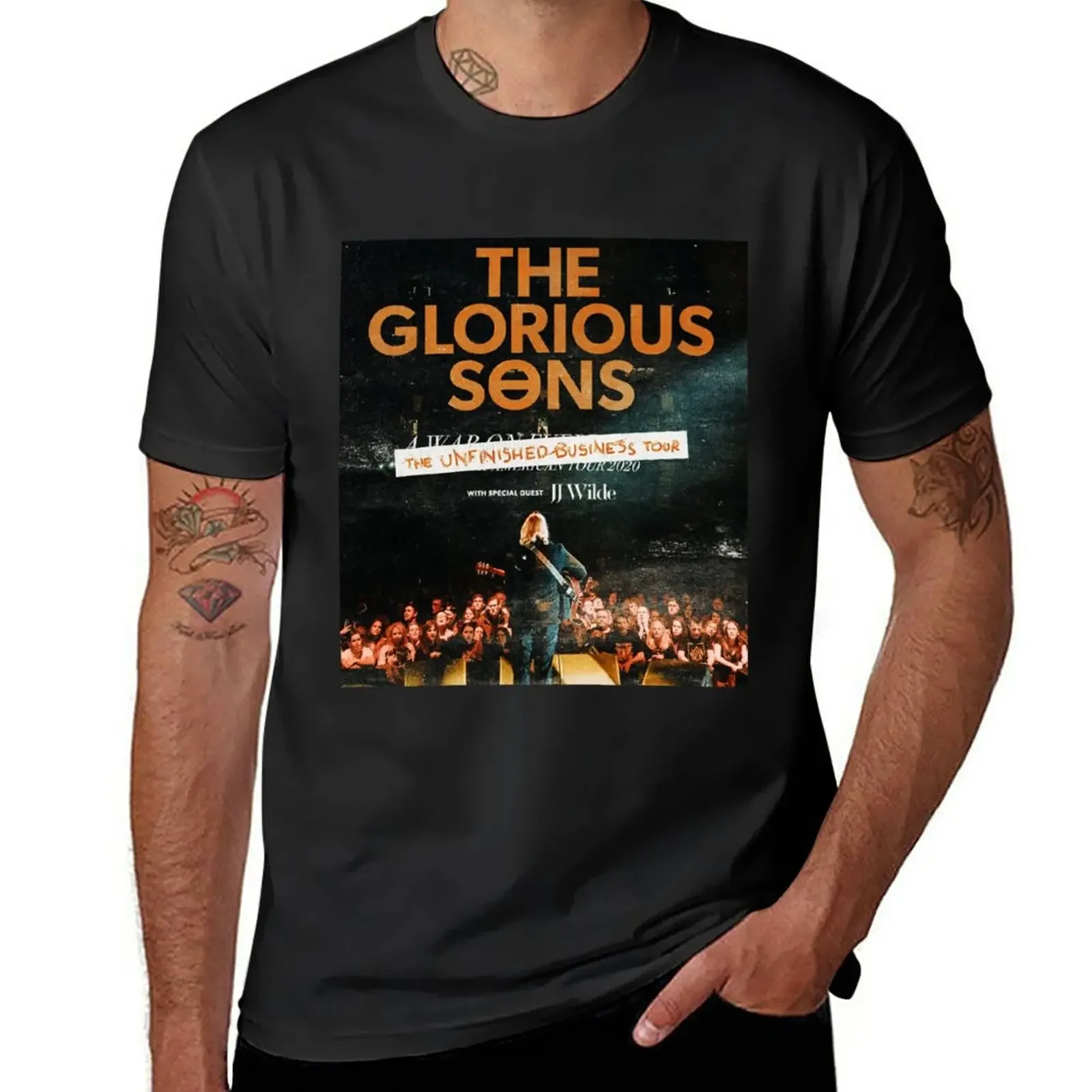 

onetgs The Glorious Sons The Unfinished Business Tour 2021 2022 T-Shirt blanks mens cotton t shirts