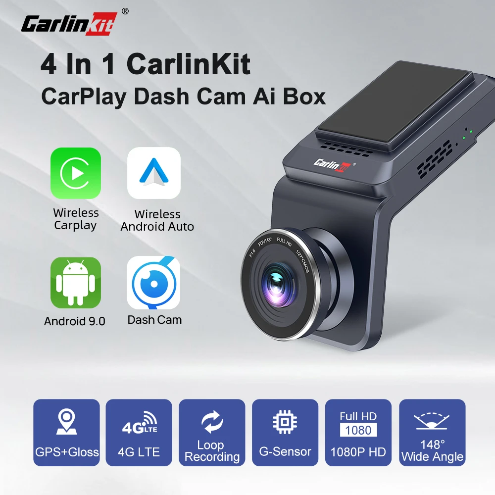Carlinkit Apple Carplay Dash Cam Wireless Android Auto &carplay Ai Box