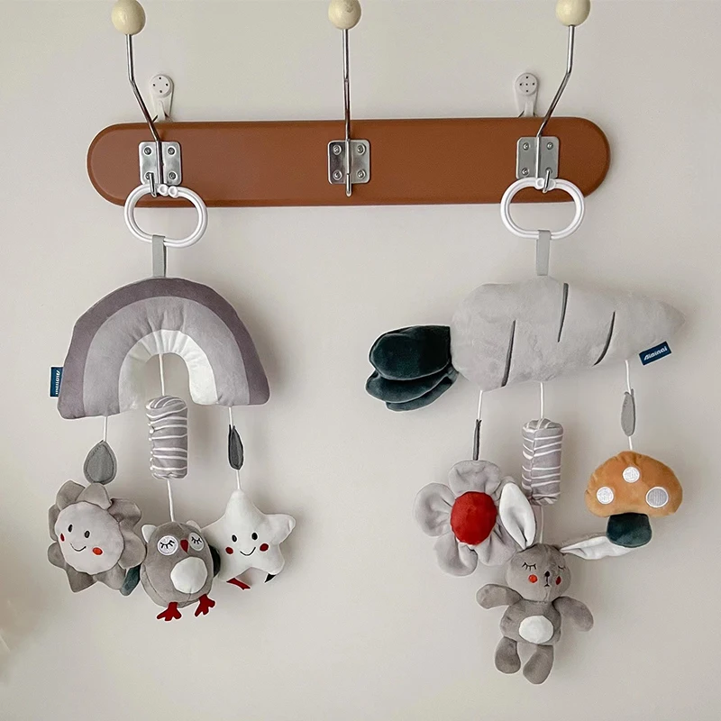 Baby Wind Chimes Toy Cartoon Animal Hanging Rattle Baby Bed Car Seat Stroller Toys