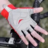 Bicycle Gel Half Finger Gloves Anti Slip Sweat Proof Shockproof Mountain Bike Road Armguard Portable Half Finger Bicycle Gloves 2