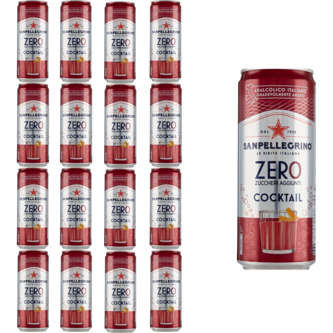 San Pellegrino napój gazowany Cocktail Zero 17x330ml z Polski za $11.24 / ~42zł