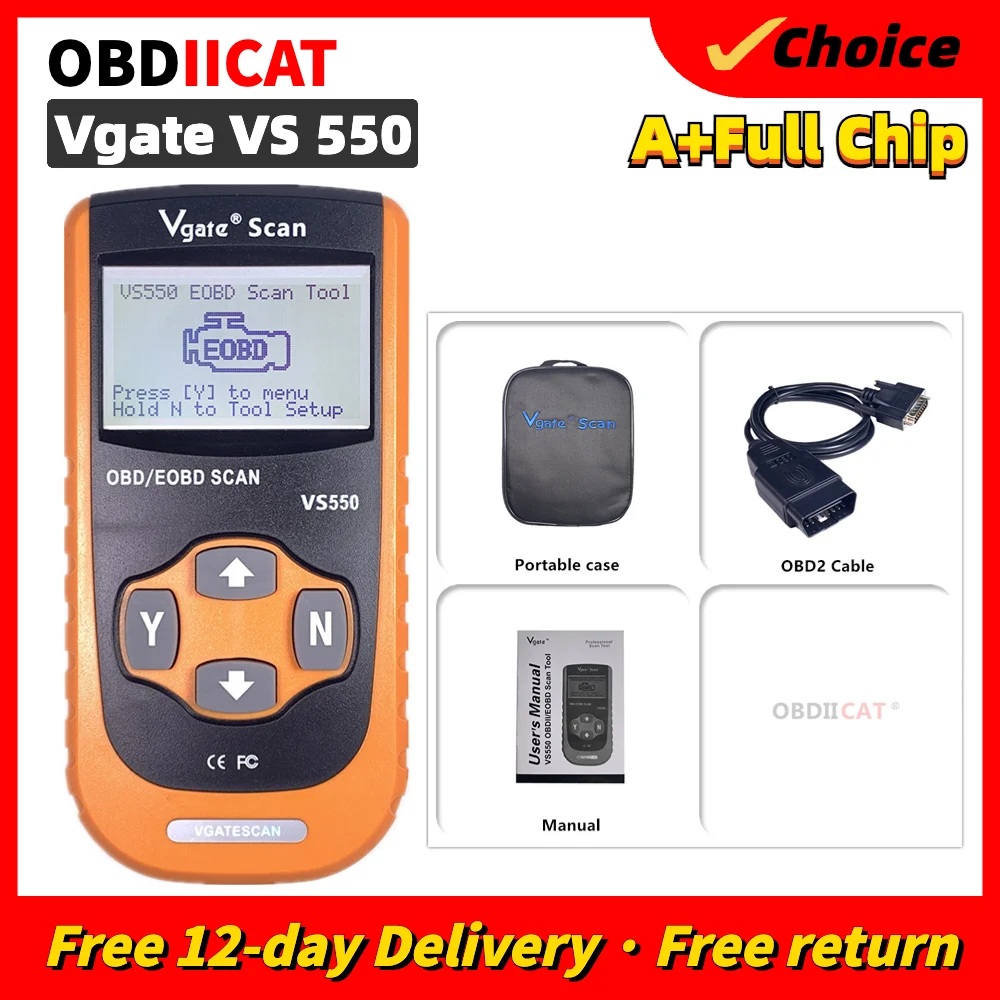 

Wholesale Price OBDII OBD2 Vgate VS550 Code Scanner Eeor Scanner Code Reader Auto/Car Diagonstic Tool For VA-G