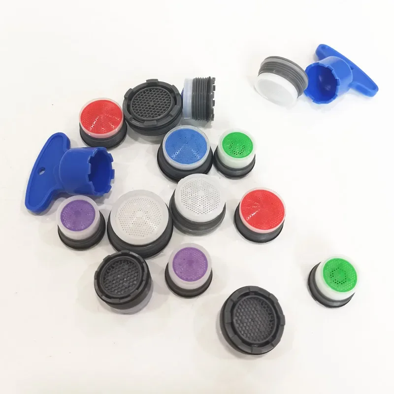 Faucet Aerator 10Pcs 16.5mm 18.5mm 21.5mm 23.5mm Kitchen Male Thread Water Saving Hidden Aerator Public Bathroom Accessories faucet aerator