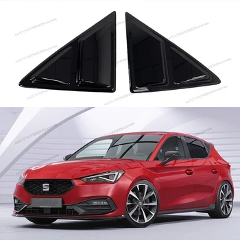 Car Rear Triangle Window Louvers Vent Cover Bodykits For Seat Leon KL MK4 FR TSI TDI Cupra Leon MK1 VZ VZ3 Hatchback 2020-2026 1