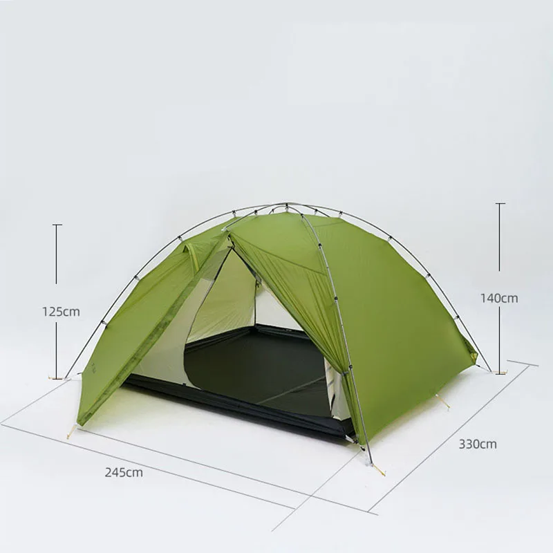 3F TAICHI 3 Three Person No-See-Um 3 Season/4 Season Camping 15D Silnylon Tent
