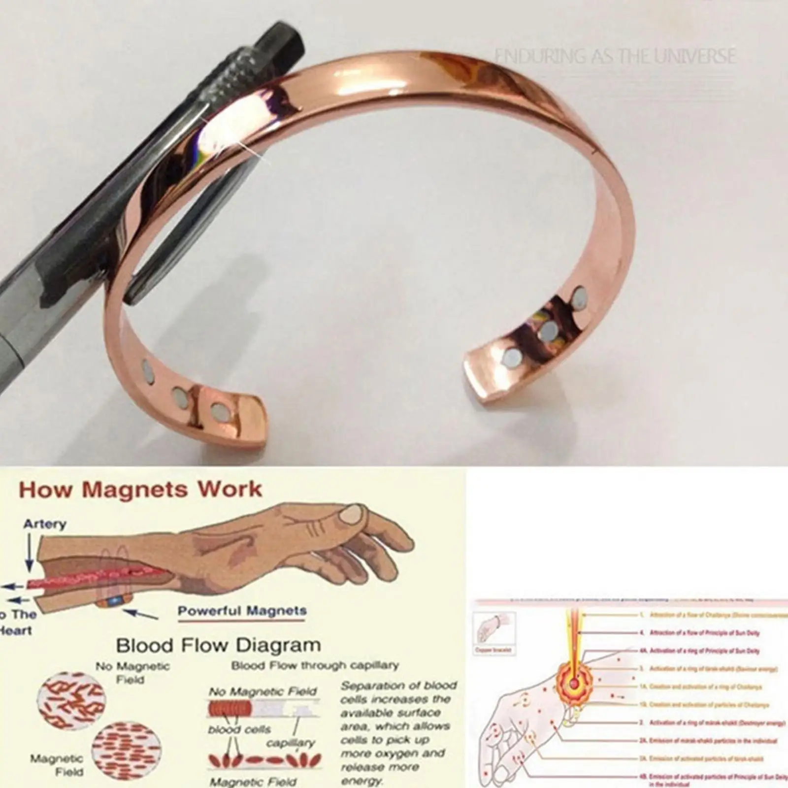 Magnetische Farbe Armband Heilung Biotherapie Arthritis Armband Schmerz Unisex Linderung Zubehör Mode u1o7 – Detail 2