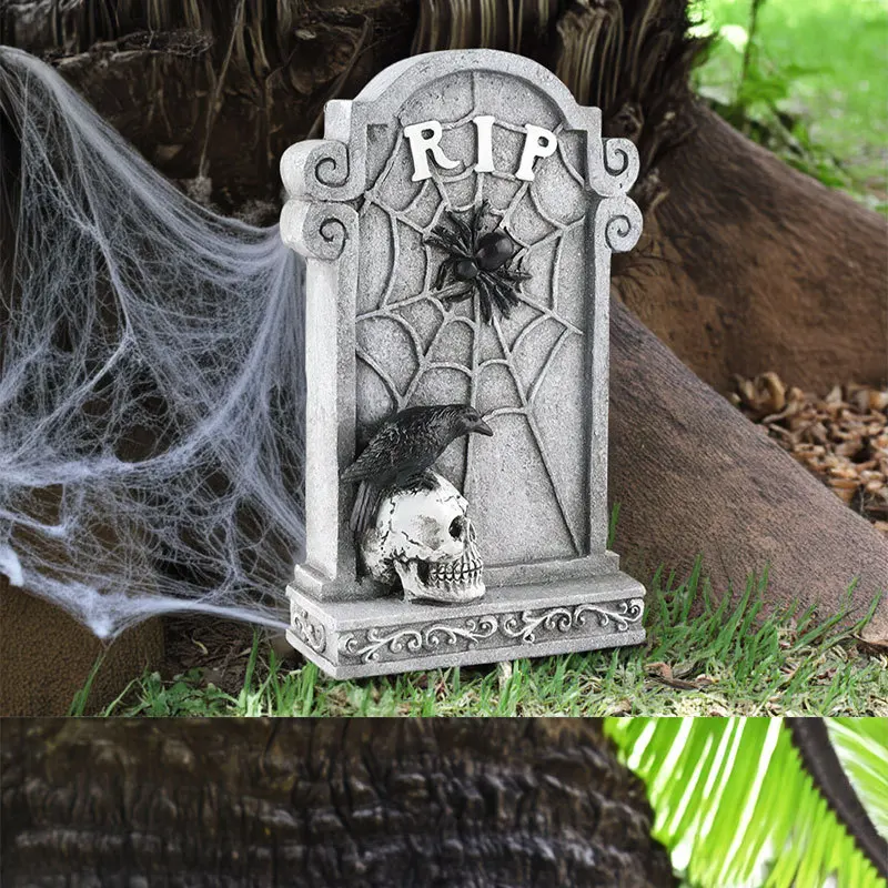Rayvia Halloween Resin Tombstone Graveyard Decor