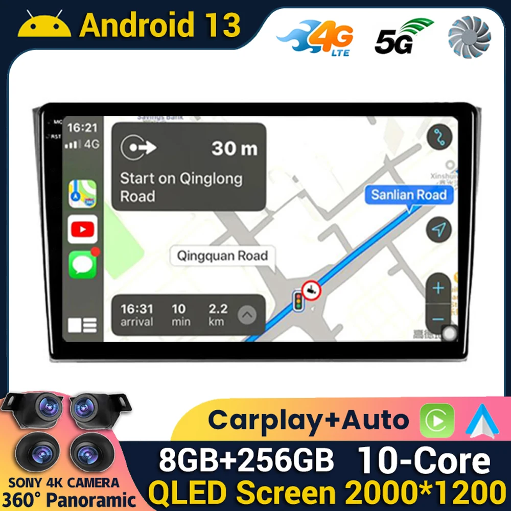 

Автомагнитола Carplay, Android 13, для Mazda CX9 CX-9 CX 9 TB 2006-2016, автомобильное радио, мультимедийный видеоплеер, навигация, GPS, головное устройство