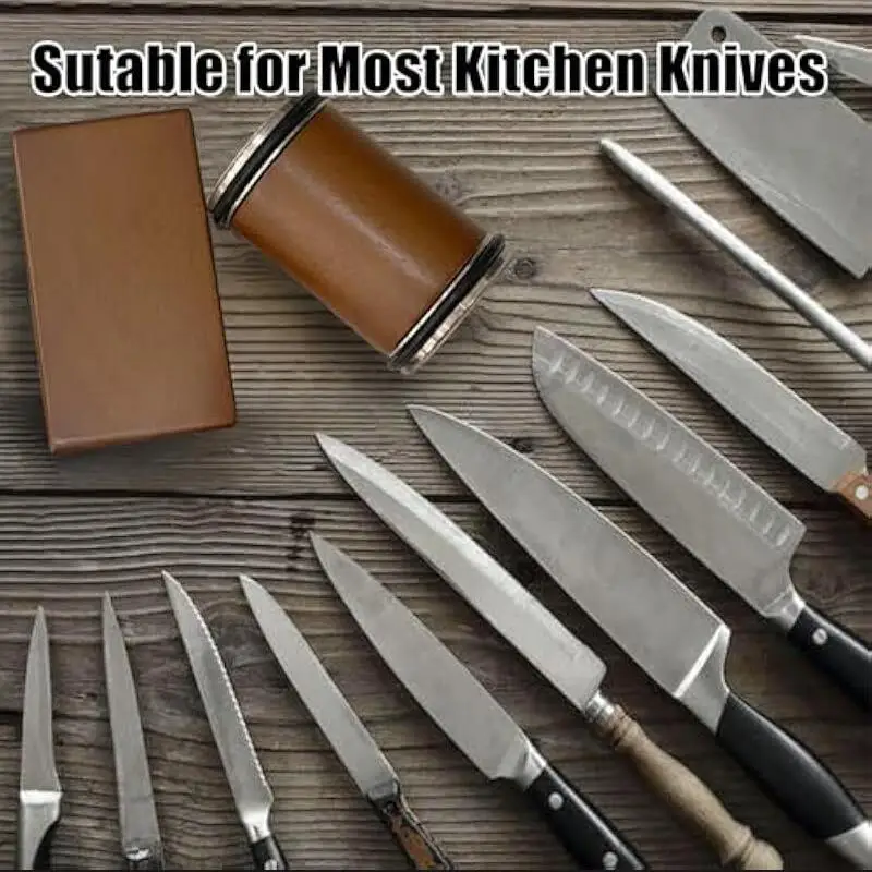 Rolling Knife Sharpener Kit Magnetic Knife Holder Diamond Sharpening Whetstone 15 & 20 Degrees Angle Roller Kitchen Tools
