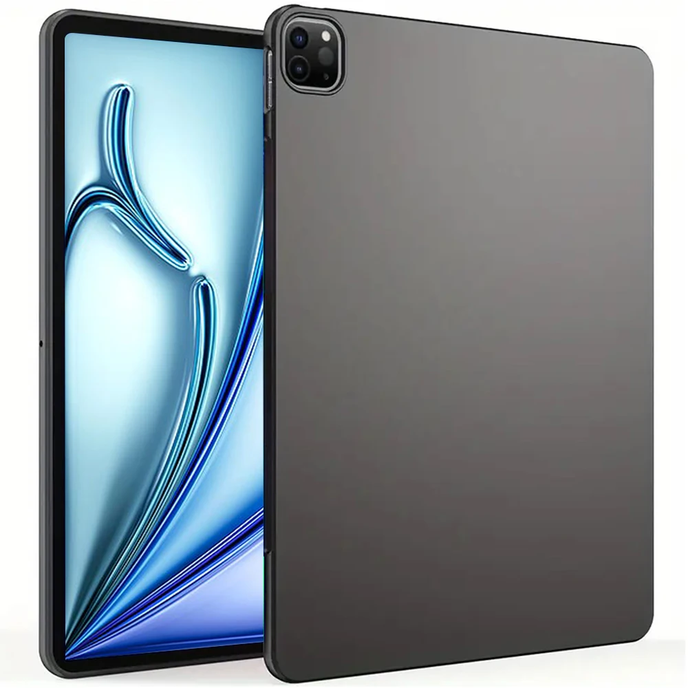 Ultra-Thin Soft Silicone Black Tablet Protective Back Cover