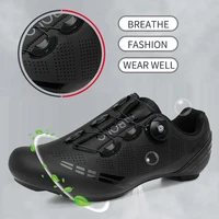 Men's Cycling Shoes Road Bike Shoes Self-locking Cleats Speed Cycling Sneakers Outdoor Racing Route Athletic Bicycle Footwear 2