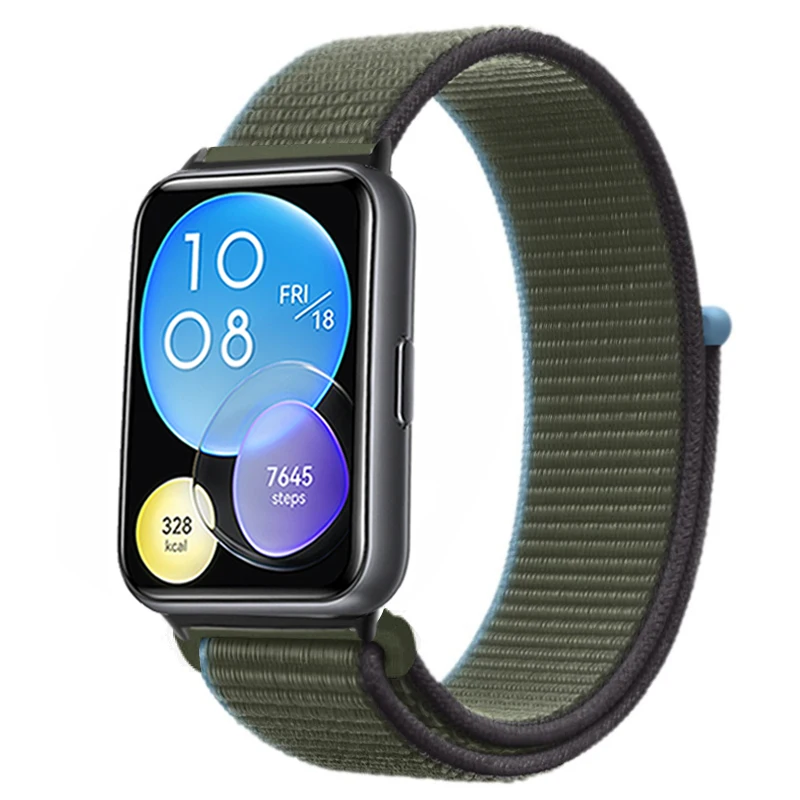 Enhanced Nylon Loop Band Smartwatch Replacement Wristband Bracelet - Durable and Stylish Nylon Strap