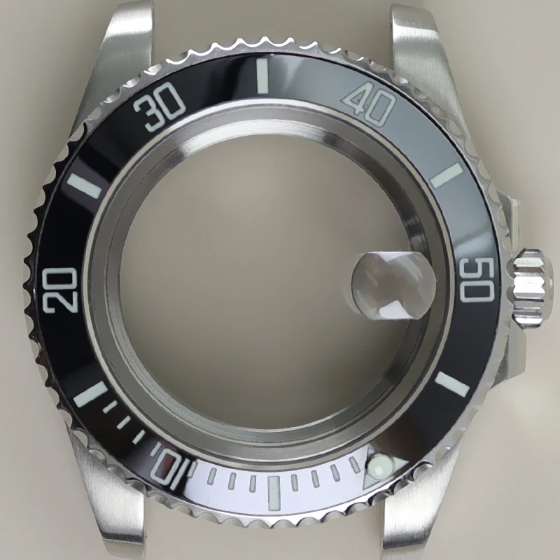 Luxury 40mm Men's Watch Case - 316L Stainless Steel, Premium Design