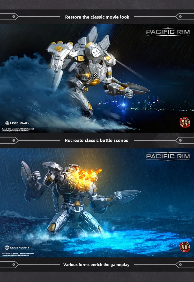 Pacific Rim Jaeger Action Figure Articulated Model Kit Gipsy Danger Striker Eureka Cherno Alpha Crimson Typhoon Collectible Toys