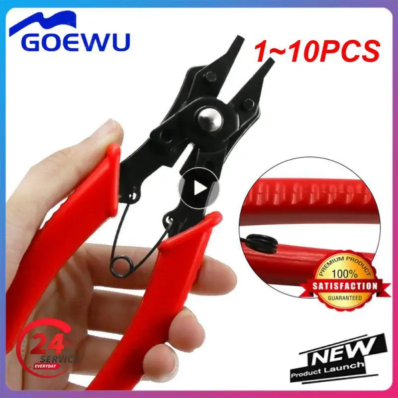 

1~10PCS IN 1 Multifunctional Snap Ring Pliers Multi Tools Multi Crimp Tool Internal External Ring Remover Retaining Circlip