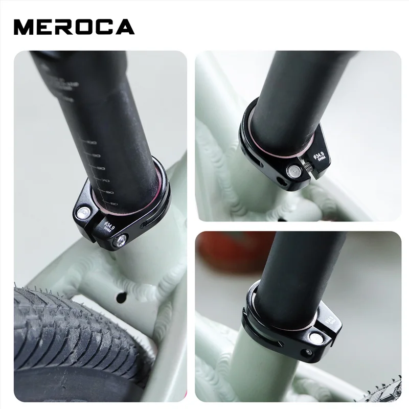 Bicycle Seatpost Clamp 31.8/34.9mm Seat Tube Clamp Road Mountain Bike Seat Tube Clip Aluminum Alloy