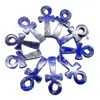Natural Lapis Lazuli Quartz Crystal Carved Cross Pray ANKH Healing Decorate 1PC 6