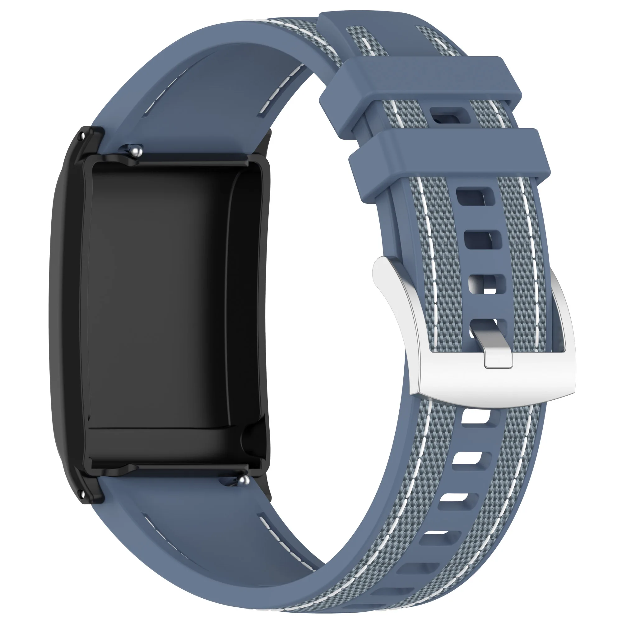 Braided Nylon & Silicone Sport Strap - Adjustable Bracelet Accessory