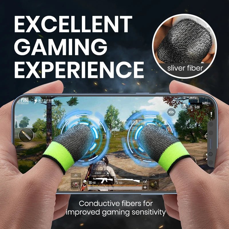 10/20pcs Finger Cover Breathable Game Controller Finger Sleeve For Pubg Sweat Proof Non-Scratch Touch Screen Gaming Thumb Gloves