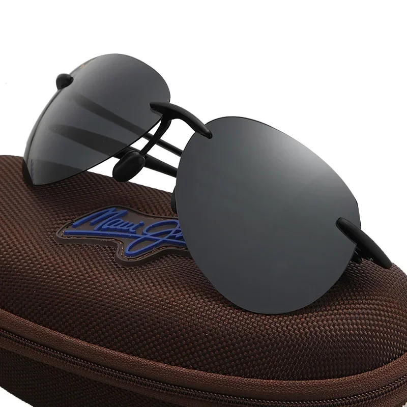 Frameless Pilot TR90 Sport polarized sunglasses Maui Jim men and women driving cycling fishing sunglasses