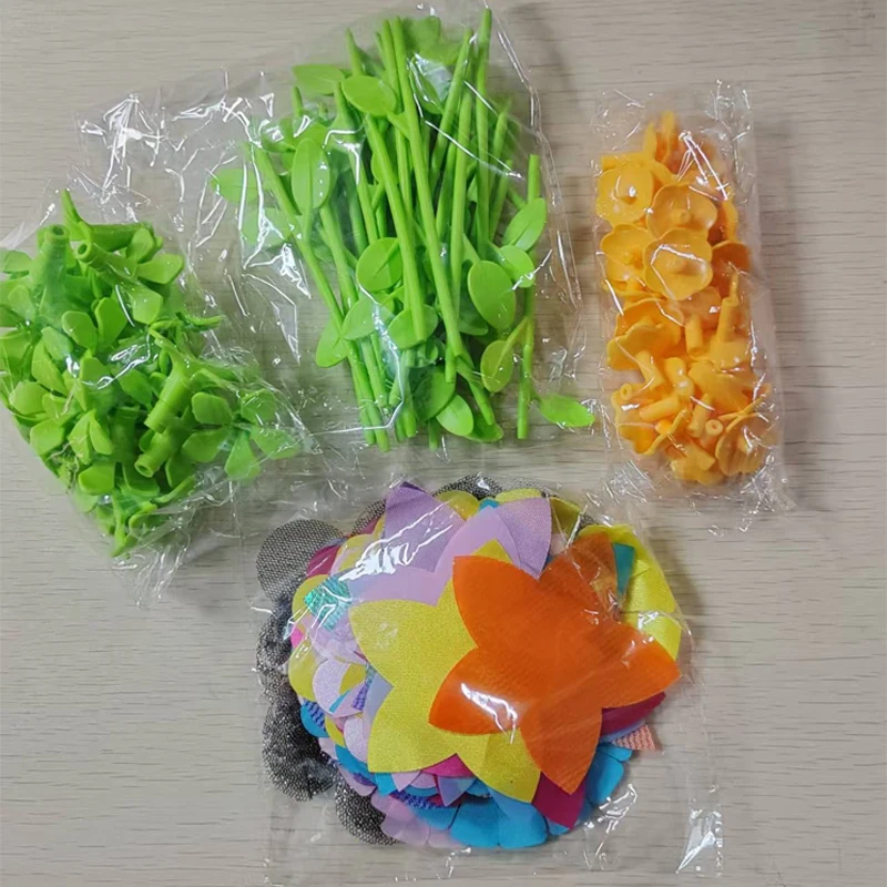 Fabric Flower Bouquets Toys DIY Craft Kits Toys for Kids Handmade Flowers Market Toy Girls Christmas Birthday Gift