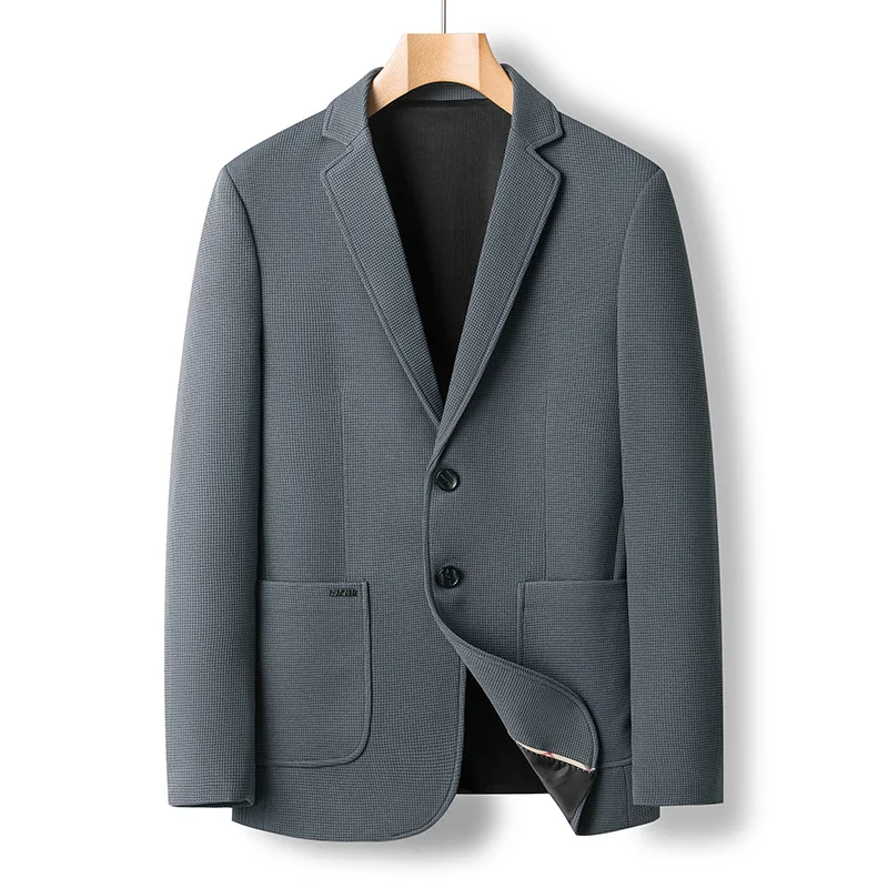 Casual Suit Men High Elastic Non-ironing Small Suit Spring and Autumn Top Casual Jacket Business Mens Clothing
