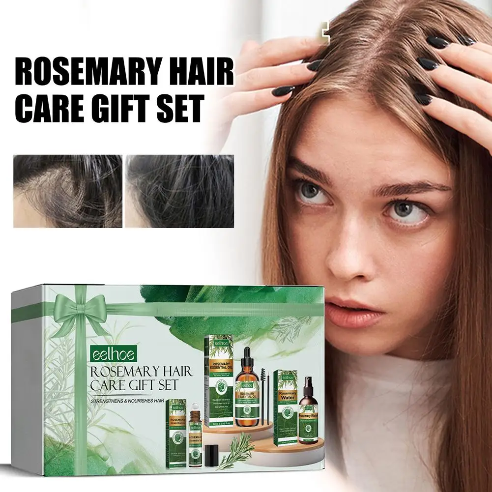 Rosemary Essential Oil Kit Mint Split Ends Dry Spray Nourishing Strengthening Treatment Men Women Hair Shampoo Moistur I1d9