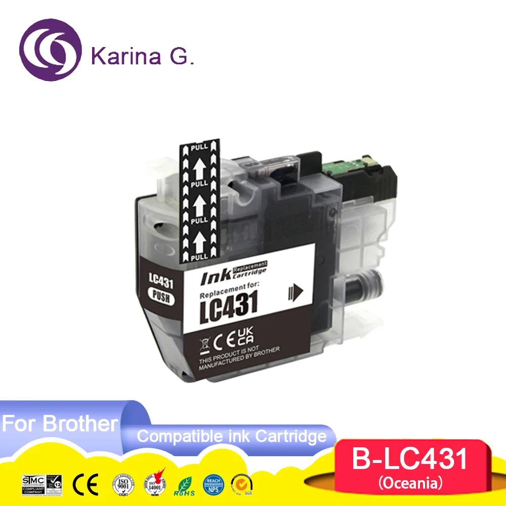 Standard capacity LC431 431 LC 431 Compatible Ink Cartridge For DCP-J1050DW,DCP