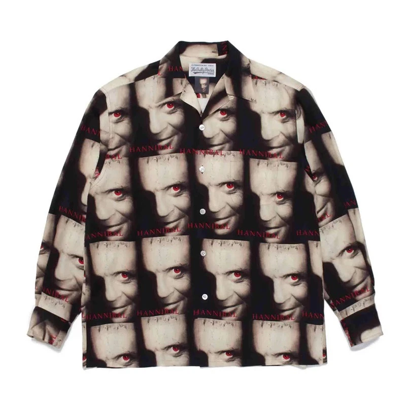 

2023ss Long Sleeves WACKO MARIA HAWAIIAN Shirt Men Women Best Quality T-Shirt Shirts Beach Top Tees