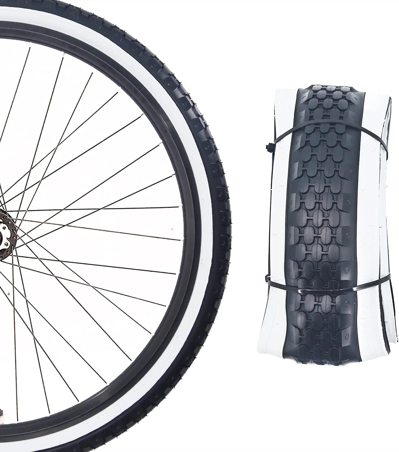 Bike Tire 26" X 2.125" / 24"x2.125" Folding Beach Cruiser Bicycle