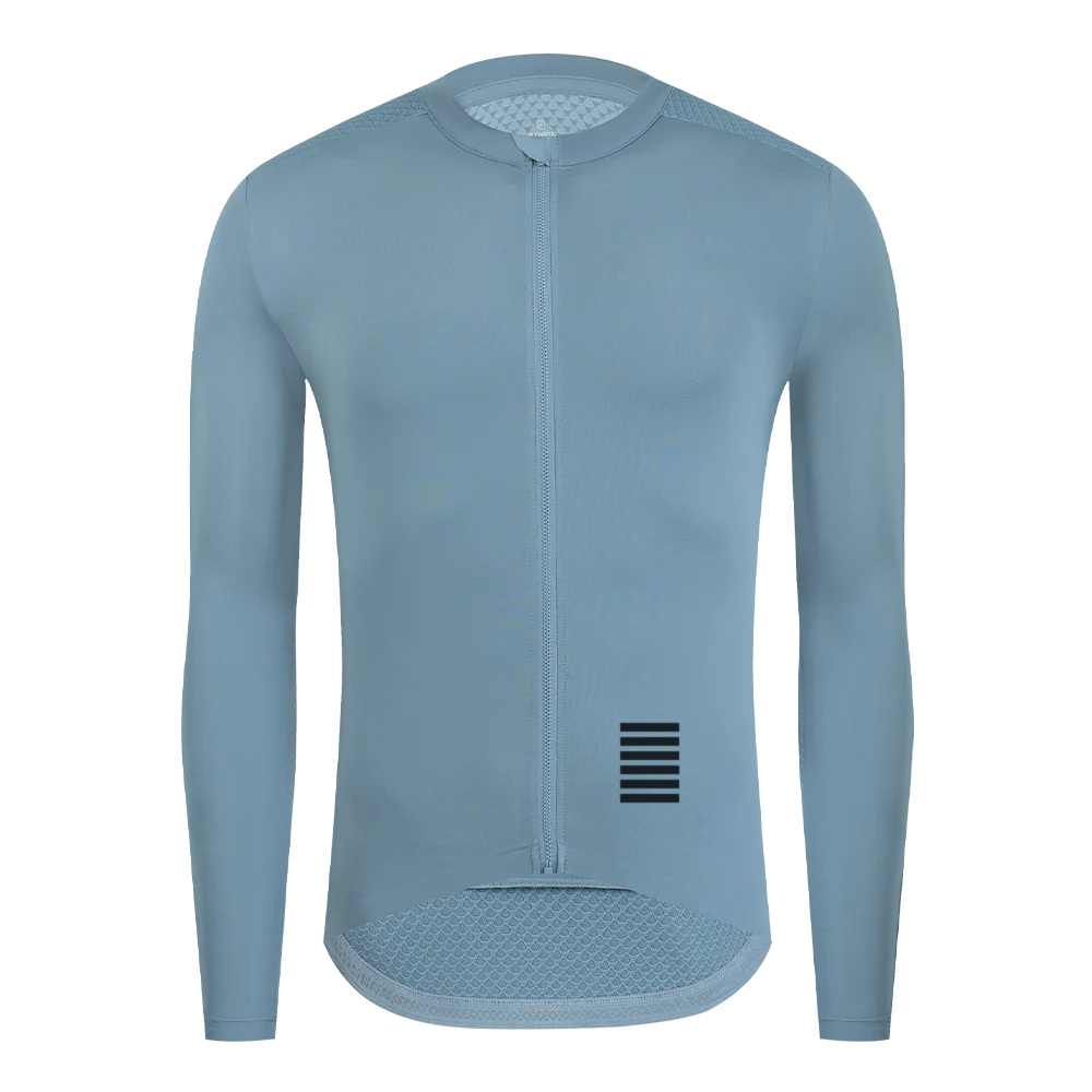 thumbnail image 1 of YKYWBIKE - Maillot de ciclismo para hombre, manga larga, para primavera, para bicicleta de carretera, ropa de ciclismo de equipo profesional, 1 of 5