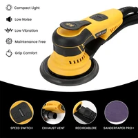 HYVST 350W Brushless Random Orbital Sander with Pluggable WireVariable Speed Corded orbital grinder For Finishing Corner Carwood 1