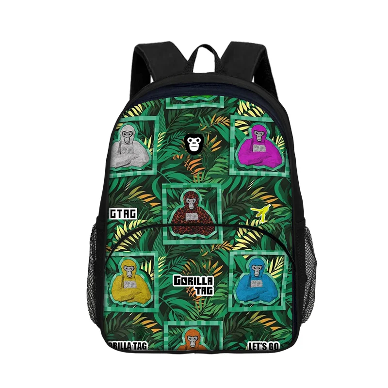 2025 New Game Gorilla Tag Student 3D Print Backpack Child Casual Pattern Schoolbag 16inch Waterproof Knapsack Custom Backpacks 2