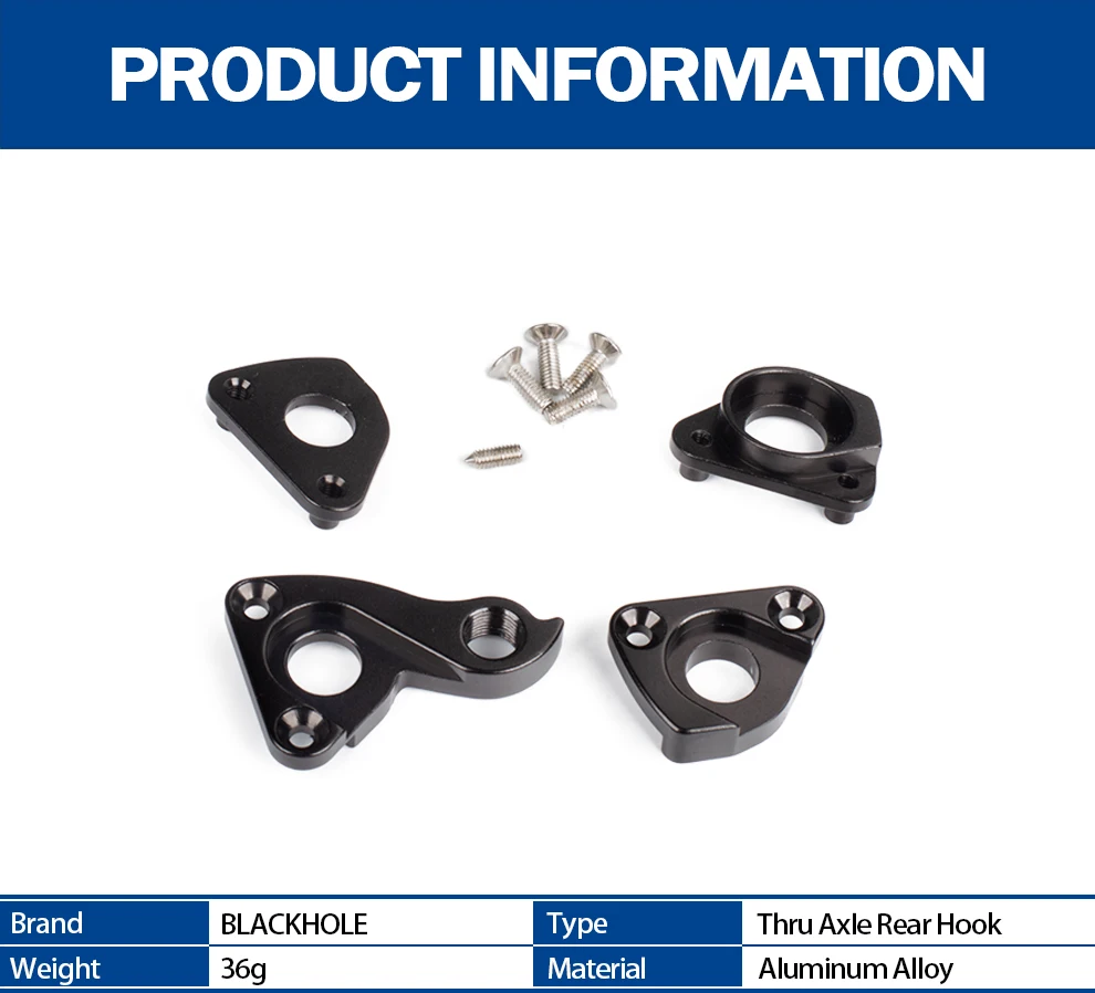Description Picture 2 of itemBike Frame Rear Hook Thru Axle Bicycle Frame Derailleur Hanger For MTB-097/015/036/046/077/078/087/107 and ROAD-039/075 Frame