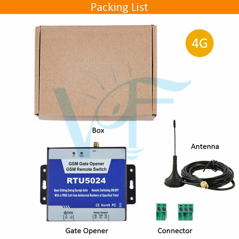 4G RTU5024 Electric Rolling Gate Power Assisted Home Office Remote Auto Car Garage Door Opener For Parking Systems GSM Switch