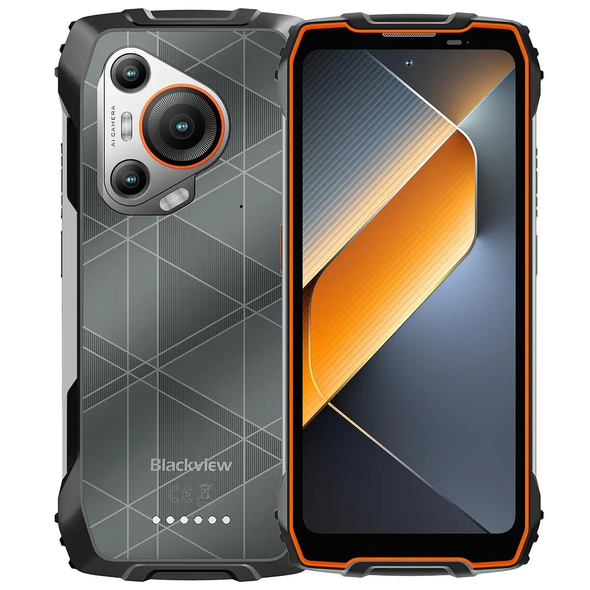 Blackview BL7000 5G AI Rugged Smartphone 6.78" HD+2.4K Display 120Hz 8GB 256GB 50MP 7700mAh 33W NFC Android 15 Mobile Phone