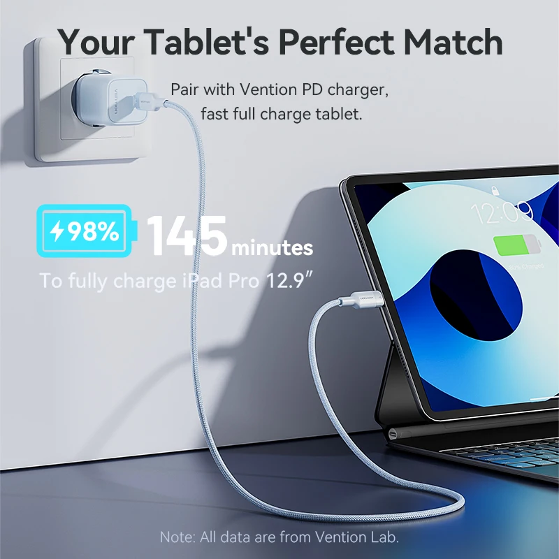 벤션 USB C 케이블 27W 3A USB C-라이트닝 케이블 PD 고속 충전 케이블 USB 타입-C 데이터 케이블 아이폰 14 13 12 11 Pro Max XR용
