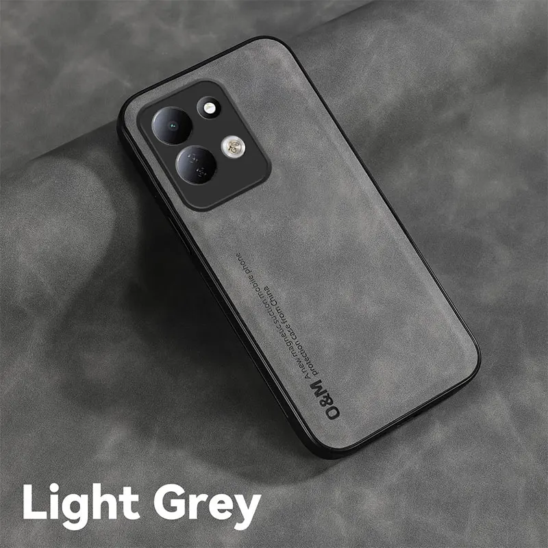 Nubuck Leather Shockproof Magnetic Protective Phone Case