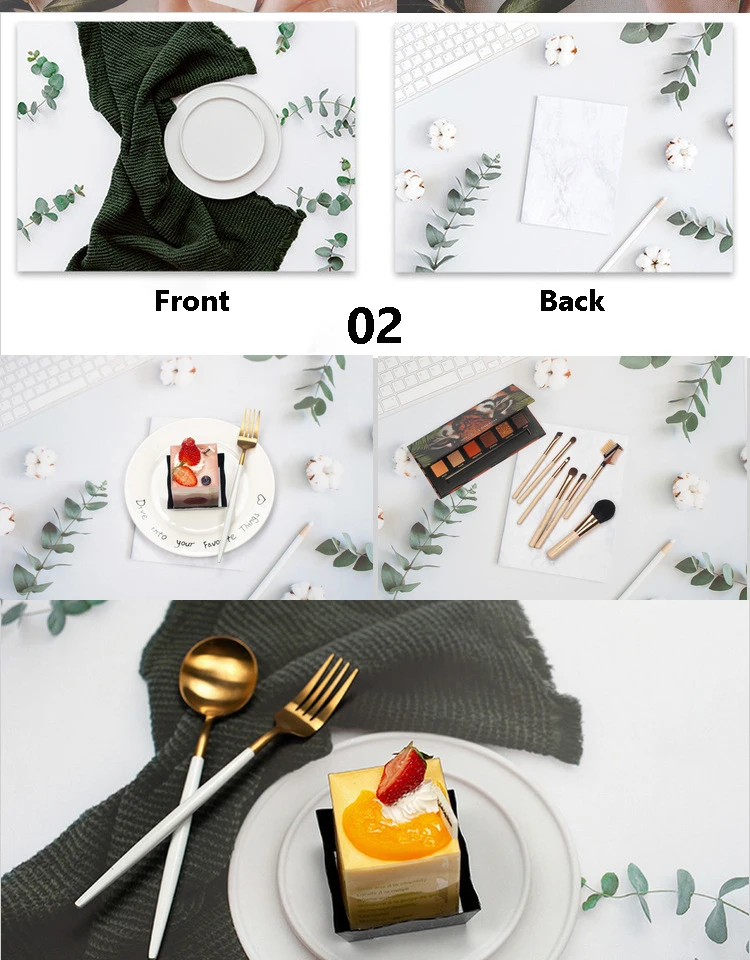 Description Picture 4 of itemPhoto Studio Photography Backdrops 57*42cm 2 Sides Waterproof Photophones Background Paper Food Photocall Prop Accessories